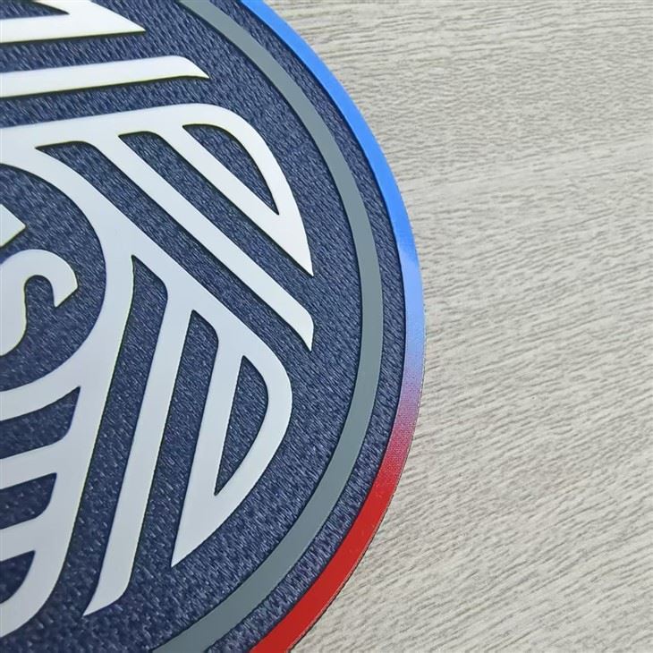 Gradient Color 3D Heat Transfer Silicone Printing Patches factory